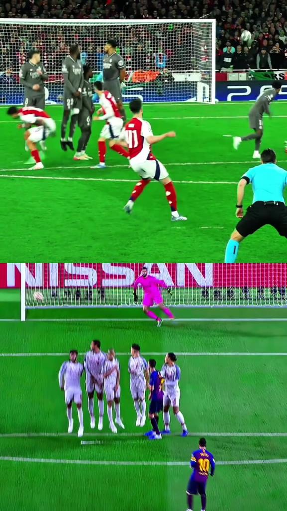 哪個難度更大？將梅西的任意球和賴斯的任意球放在一起對比