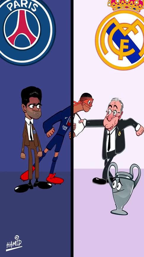 外網動畫惡搞：對皇馬和姆巴佩來說，這本該是一個美好的賽季！