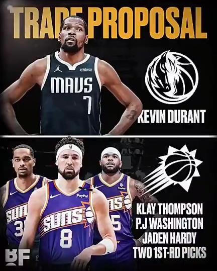 和歐文濃眉組三巨？美媒：獨行俠可用克萊+PJ+哈迪+倆首輪換KD-